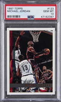 1997-98 Topps #123 Michael Jordan Trading Card - PSA GEM MT 10